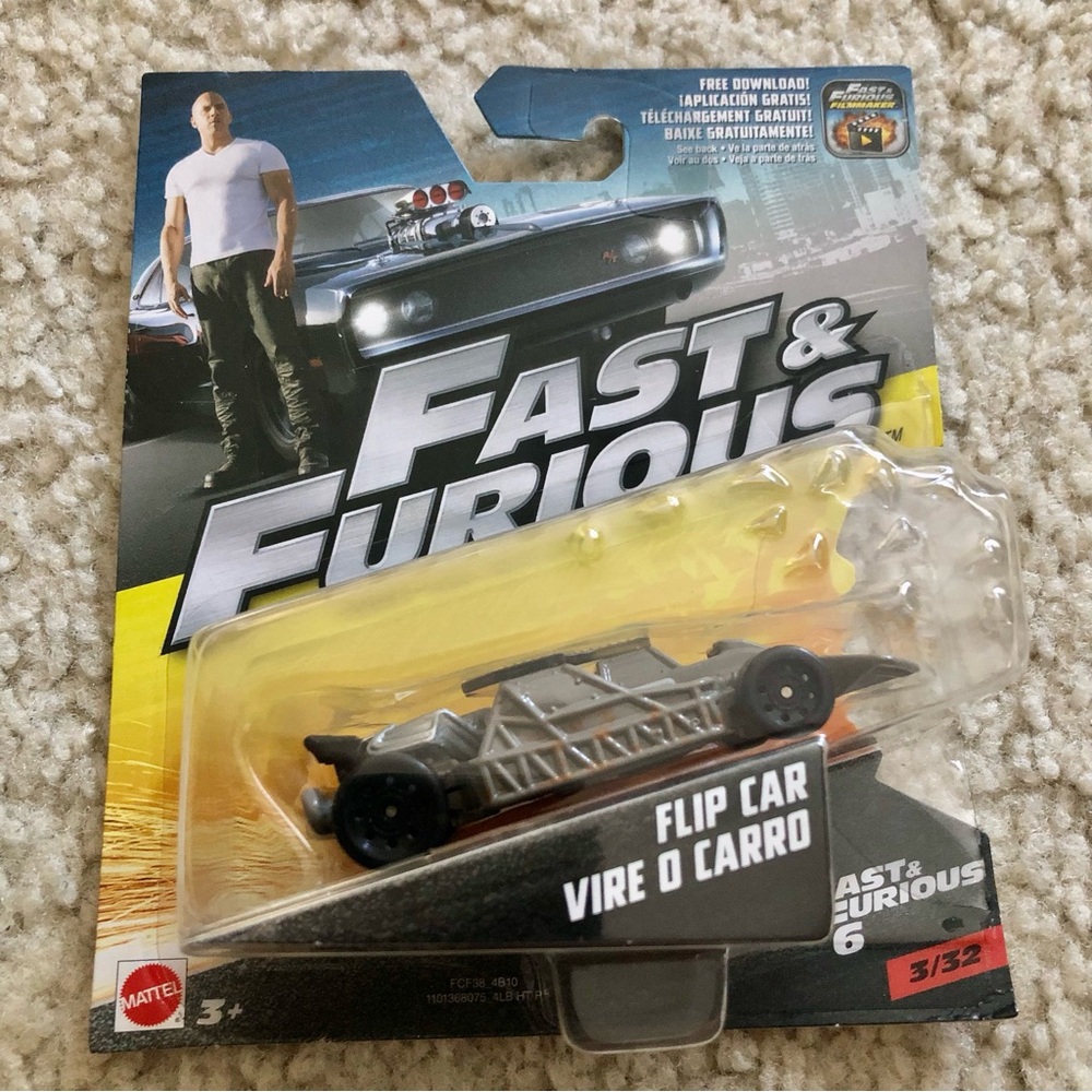2016 Mattel 1:55 Fast & Furious Flip Car Vire D Carro 3/32